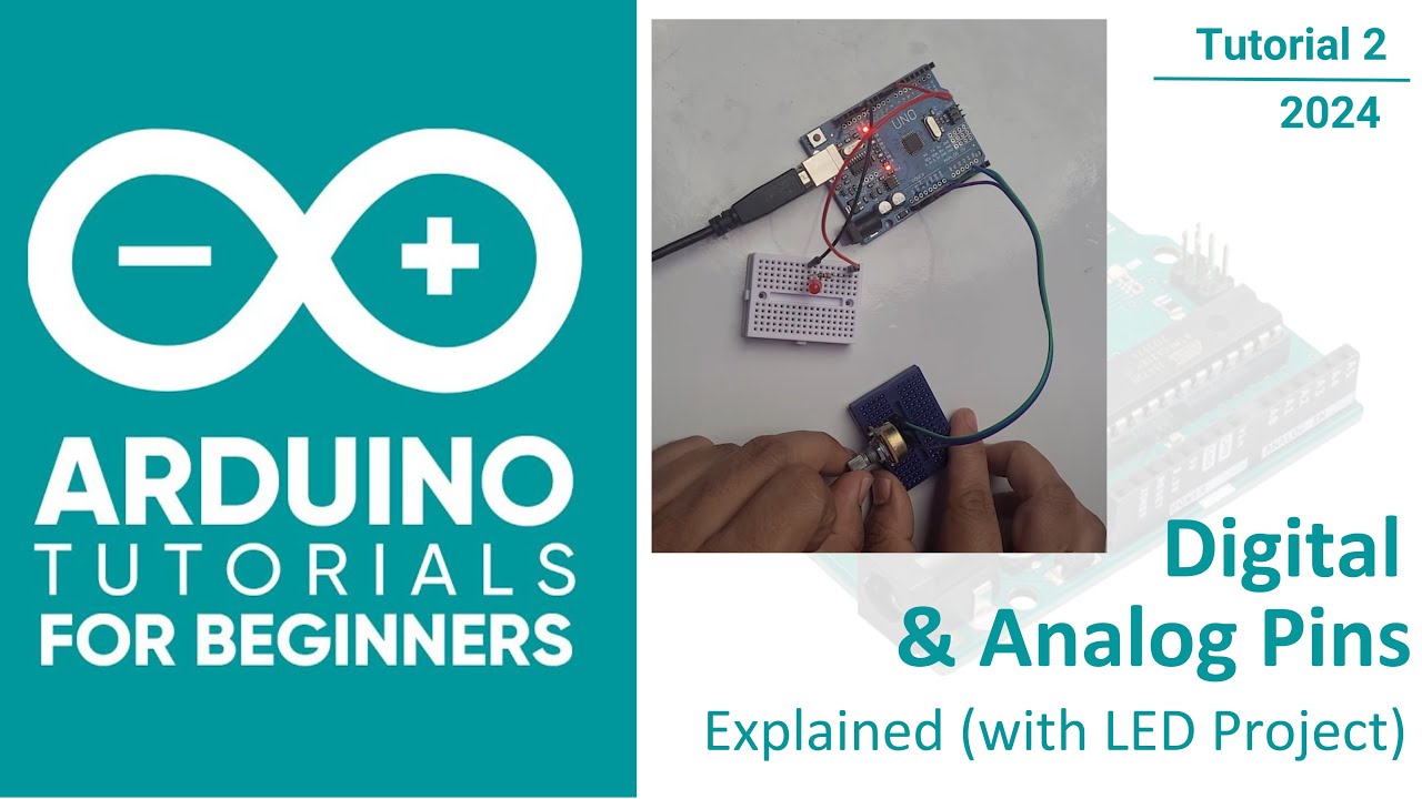 Объяснение цифровых и аналоговых выводов (на примере проекта со светодиодом) | Проект Arduino