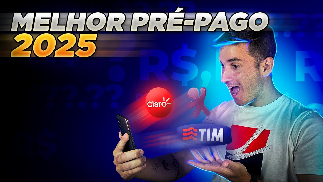 Qual o MELHOR PLANO de CELULAR PRÉ PAGO em 2025? VIVO X TIM X CLARO