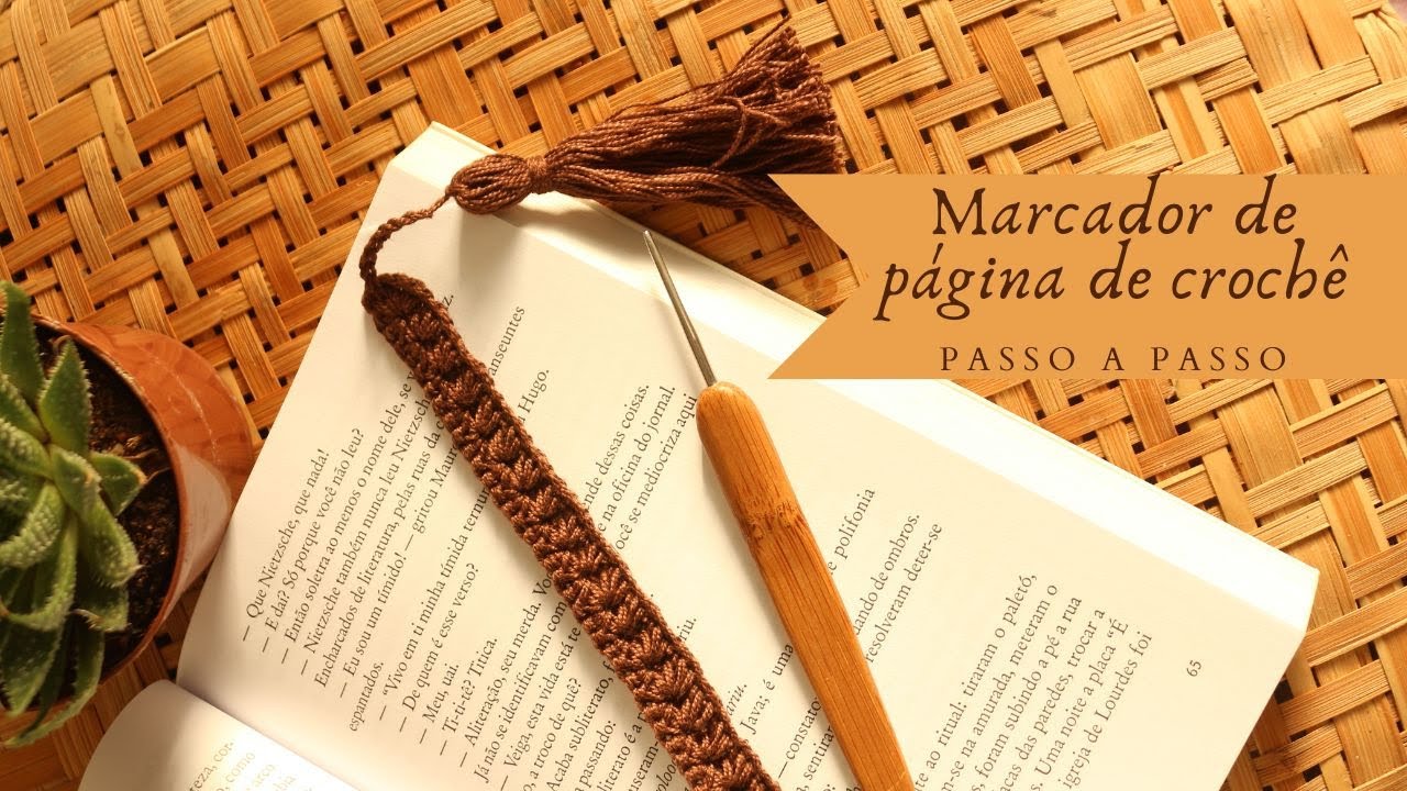 Marcador de pagina de croche