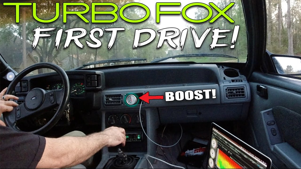 TURBO FOXBODY ПЕРВЫЙ ПУСК! - ON3 70 мм турбо на 6 фунтов на квадратный дюйм
