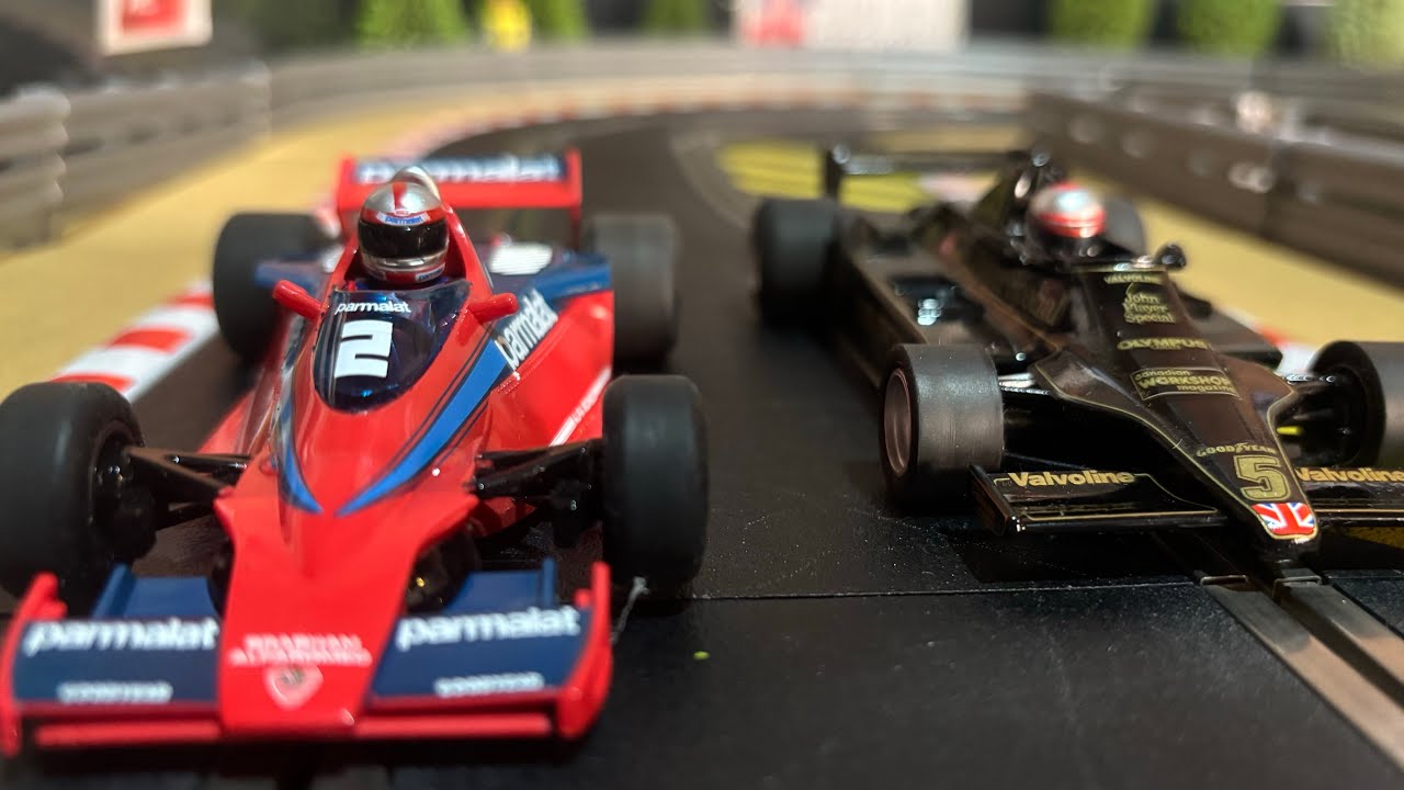Scalextric Brabham BT46 v Lotus 79 @ScalextricInMyGarage1 #slotcar #scalextric #f1 #slotcarracing 