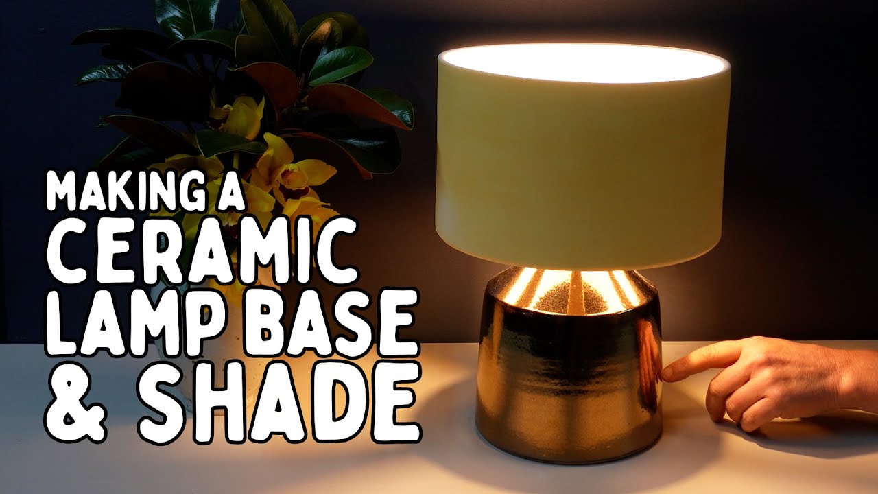 Throwing a Lamp Base that Glows with an EXTRA Pottery Shade