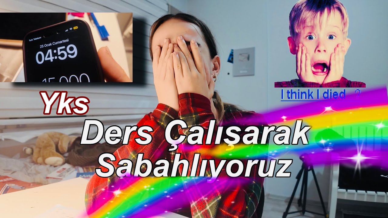 GECE 5E KADAR DERS ÇALIŞIYORUZ🥱🎀15 TATİL,ECRE AY