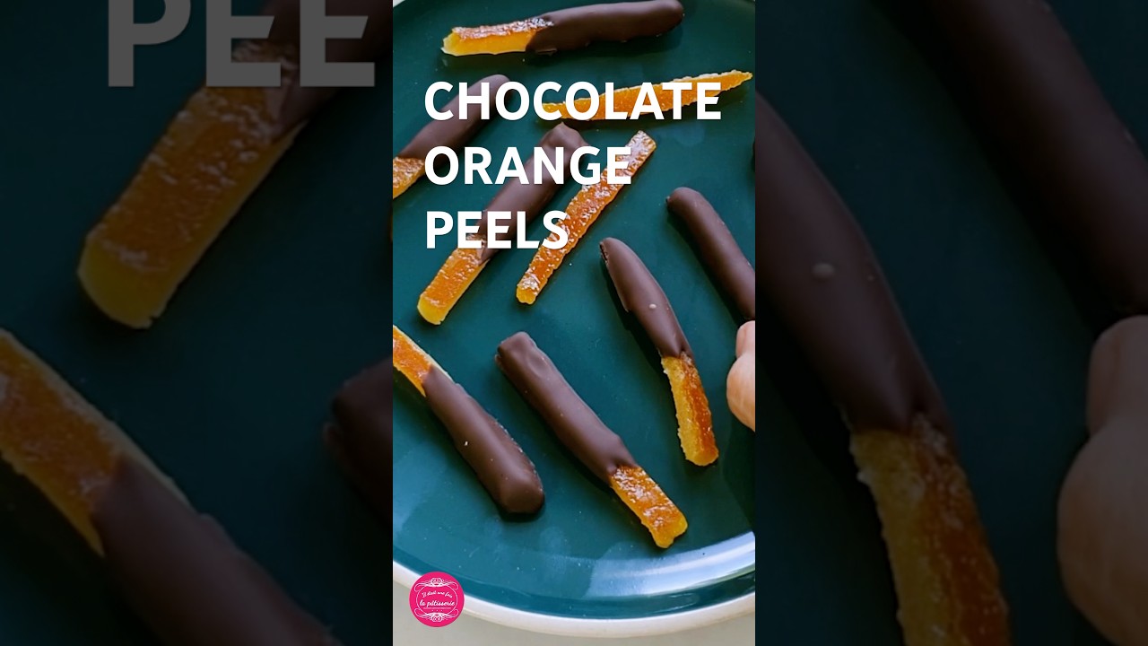 Chocolate orange peels 🍑🍫💡Easy recipe 