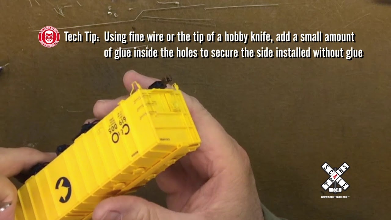 How-To Install Freight Car Detail Parts