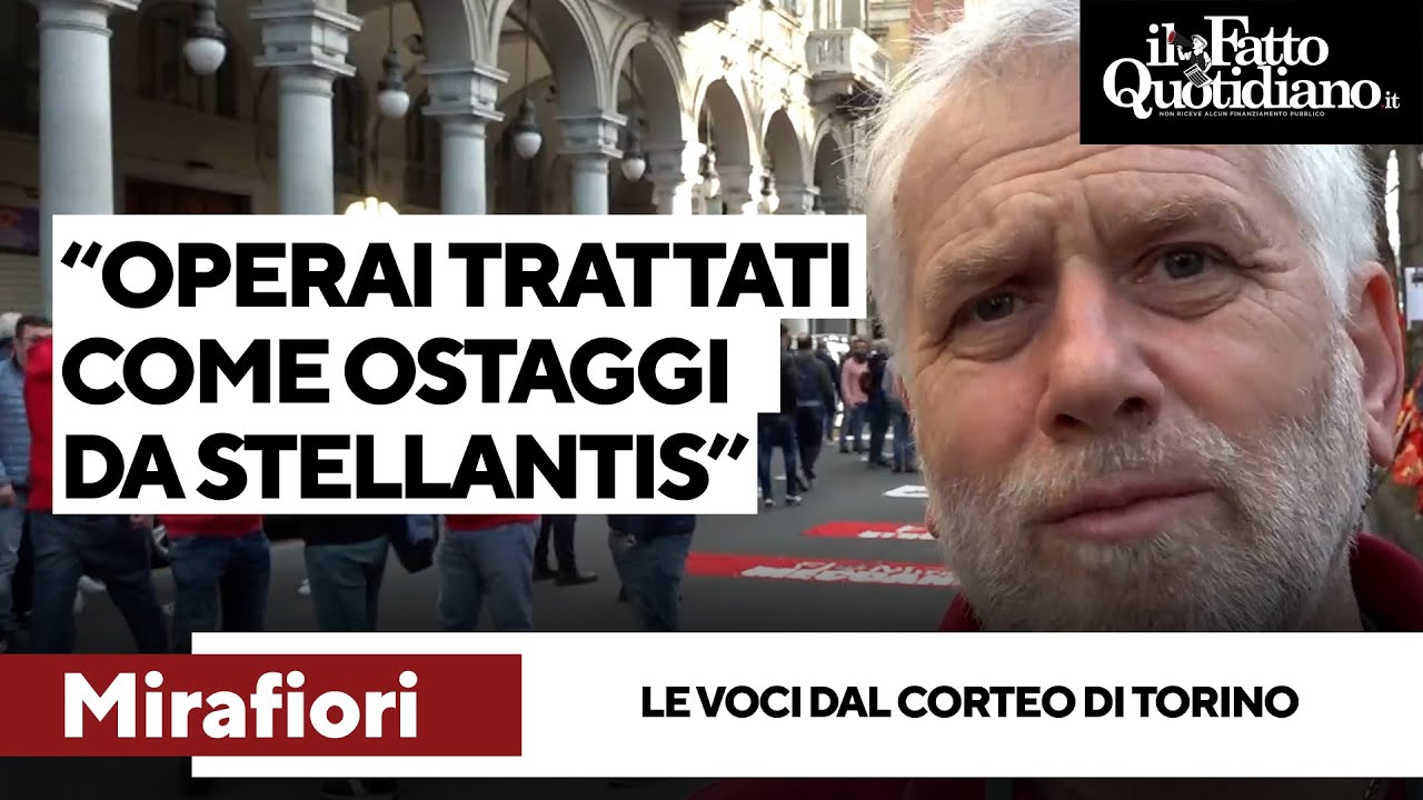 “Stellantis tratta gli Operai da ostaggi, la politica li liberi”: le voci dal corteo per Mirafiori
