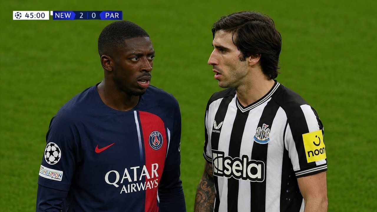 Sandro Tonali vs PSG in The Champions League | Man United Target 🔴