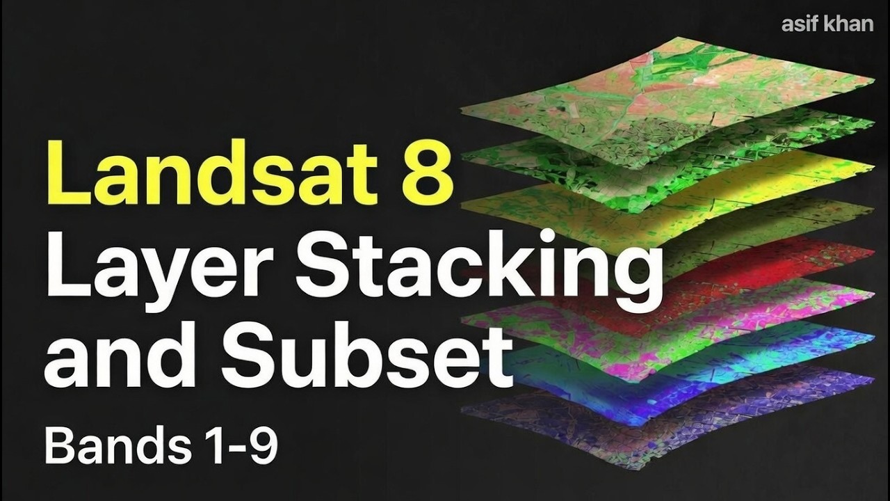 Landsat 8 LayerStack  & Subsetting | Step-by-Step Layer Stack Tutorial