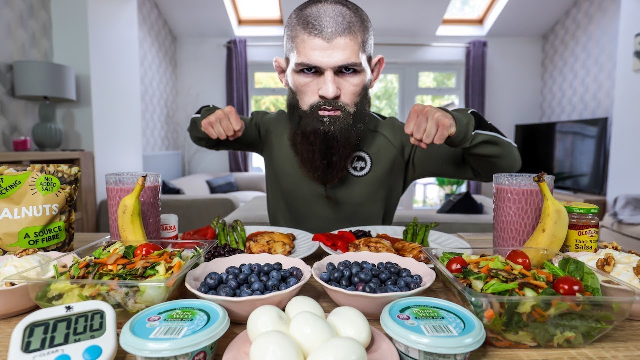 KHABIB NURMAGOMEDOV'S UFC DAILY DIET CHALLENGE...TWICE | BeardMeatsFood
