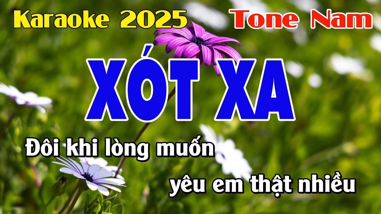 Karaoke Xót Xa Tone Nam - Karaoke Bảo Châu
