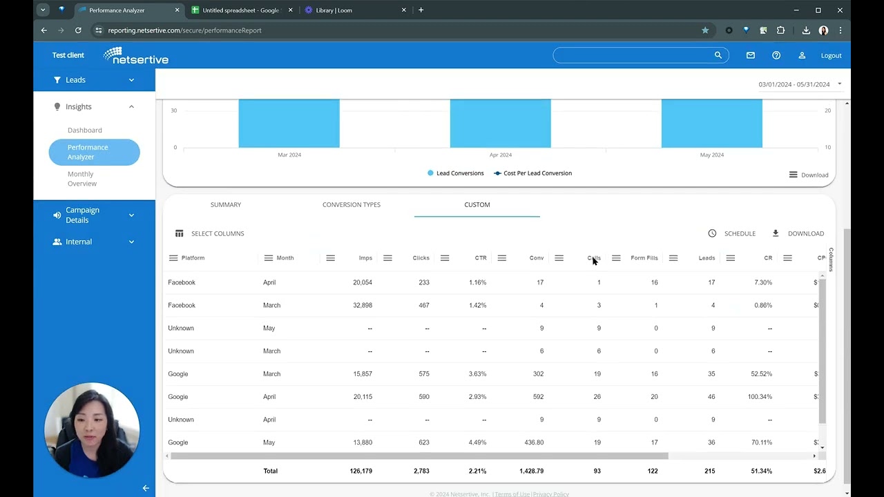 Create Custom Reports in the Netsertive Insights Manager
