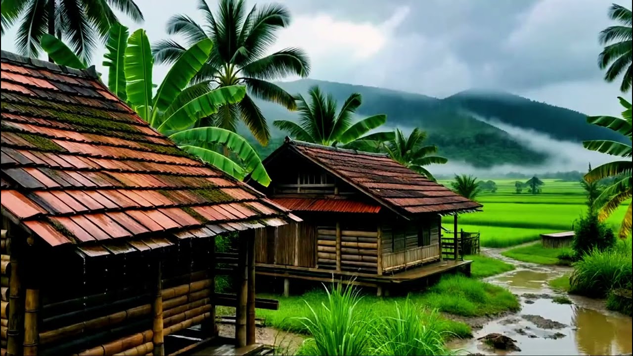 Heavy Rain Sounds in the Countryside | Sleep & Relaxation