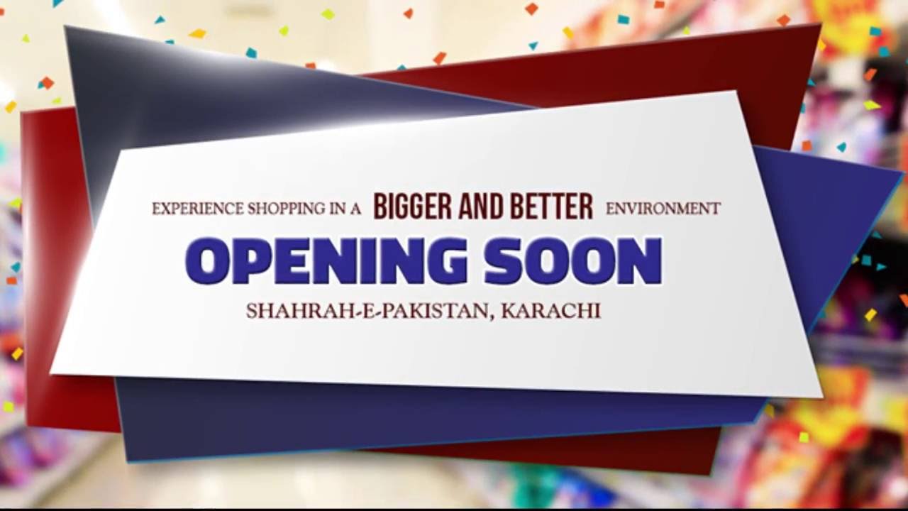 Bin Hashim Supermarket Opening at Shahrah e Pakistan, Karachi