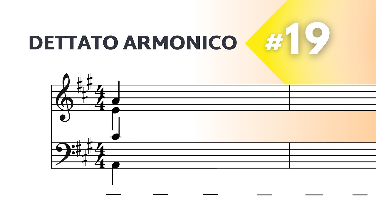Dettato Armonico a 4 voci - Livello intermedio N°19