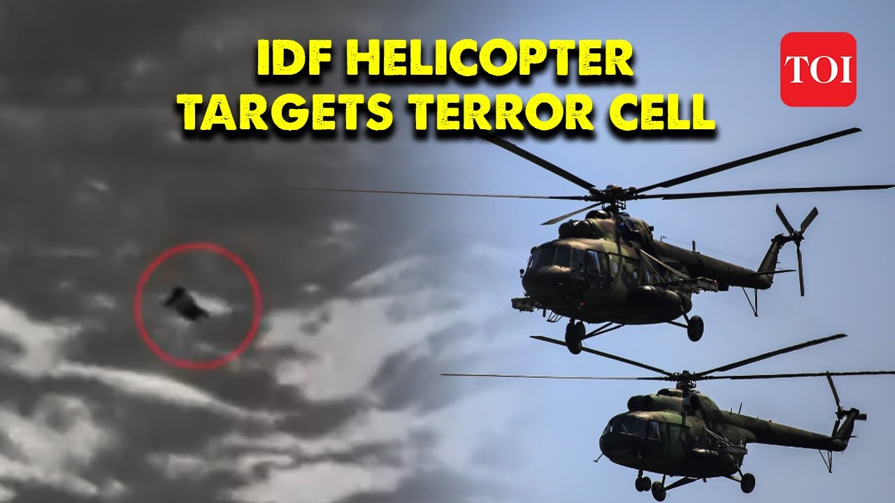 Israeli IDF Helicopter Targets Terrorist Cell: Security Operation in Zikim