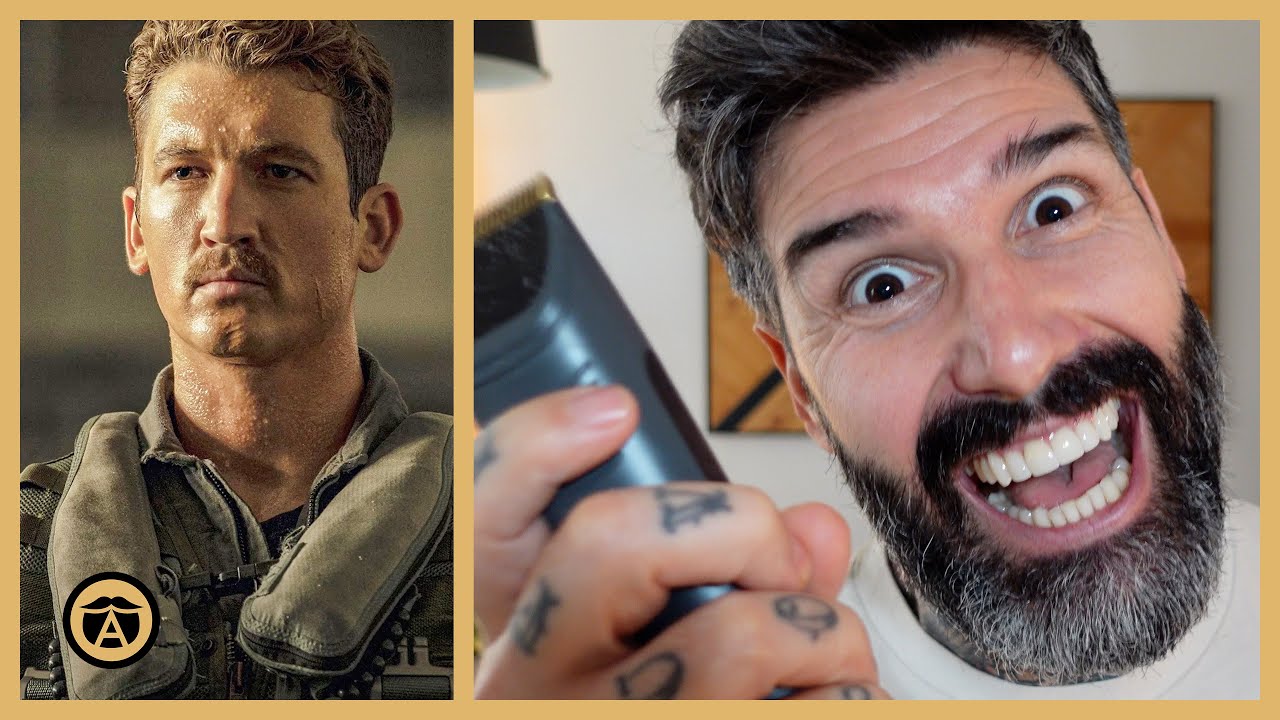 Who Wore It Better? Top Gun Miles Teller Chevron Mustache