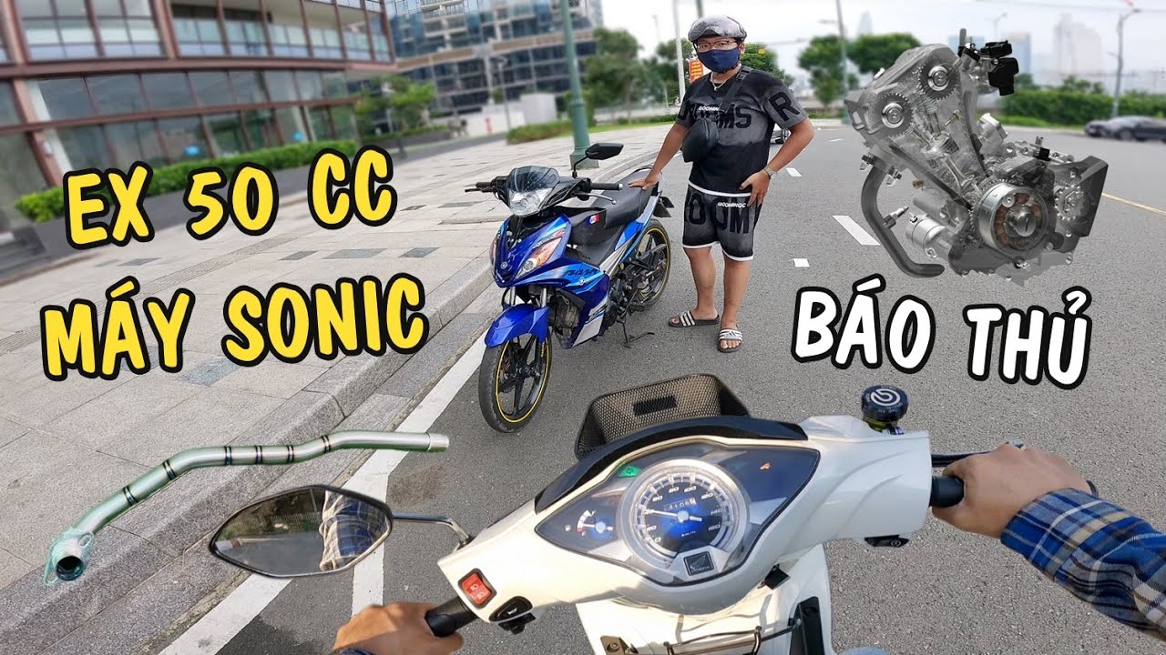 Bắt Gặp Exciter 50cc độ máy Sonic150 khi đi thay Cổ Pô TITAN Cho Future Led