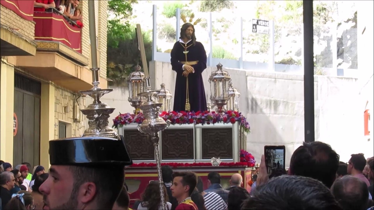 Jesús de la Caridad ante Caifás. Primera salida procesional. Jaén. Lunes Santo 2017.