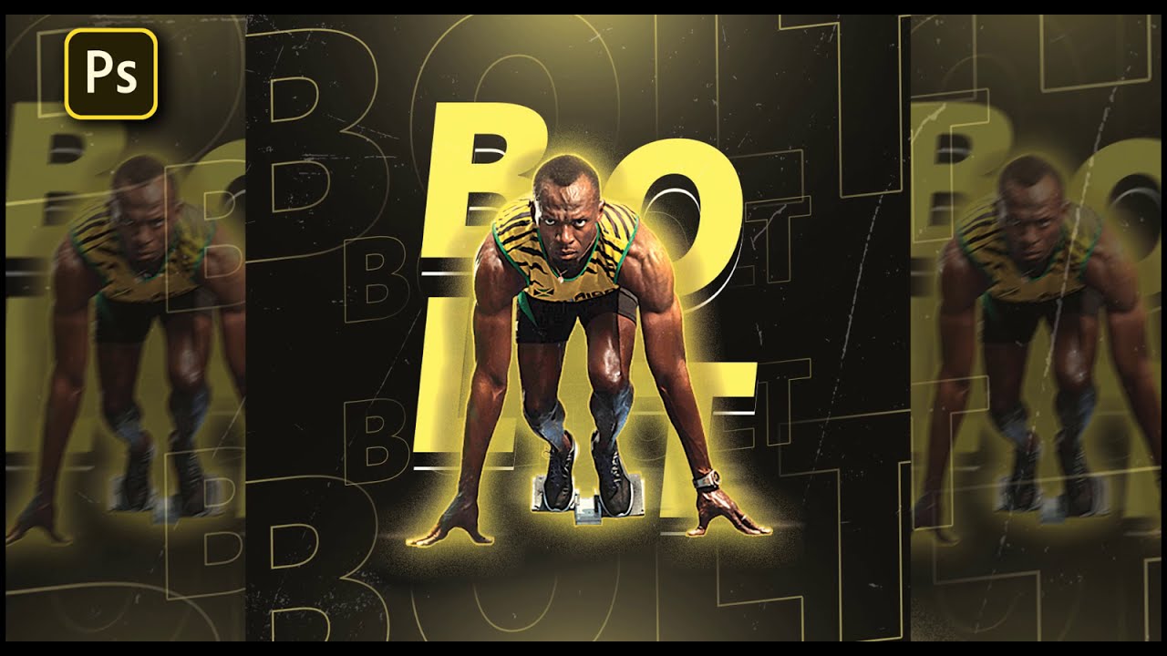How to Create Sports Poster Design in Photoshop | Photoshop  Tutorial  | Neeraj Vernekar