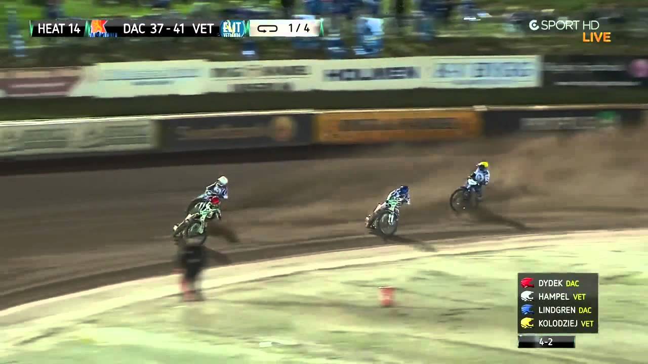 4.9 2013 - Półfinał Play Off - Dackarna - Elit Vetlanda - bieg 14