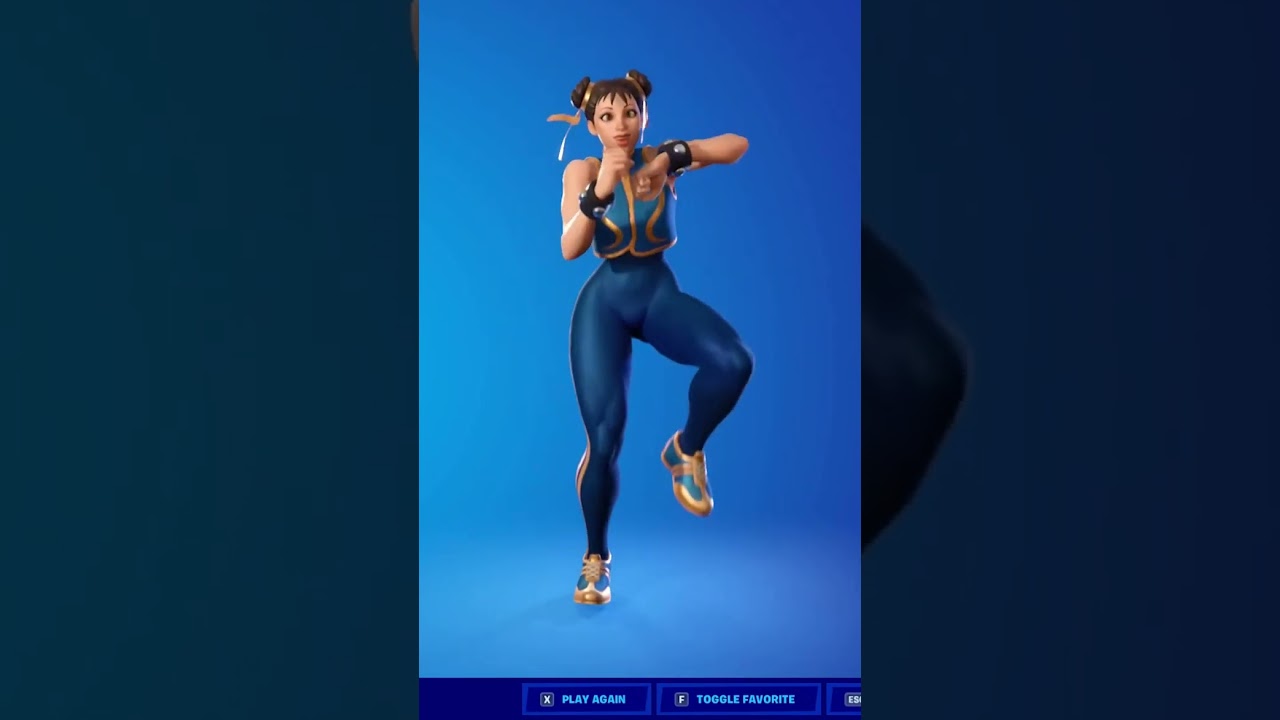 CHUN LI SUS 🥵🍑❤️🍑 FORTNITE *THICC* STREET FIGHTER SKIN CHUN-LI