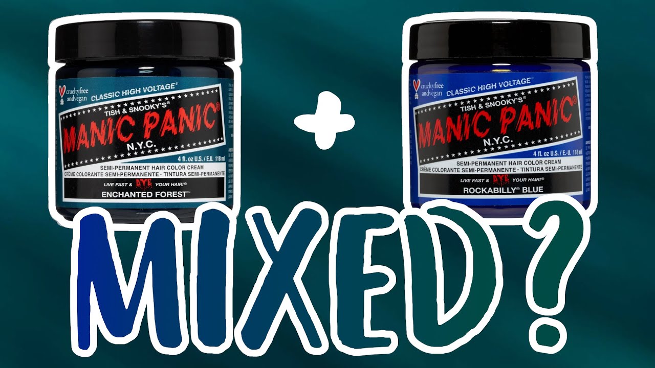 Manic Panic ENCHANTED FOREST and ROCKABILLY BLUE | Hair Swatch