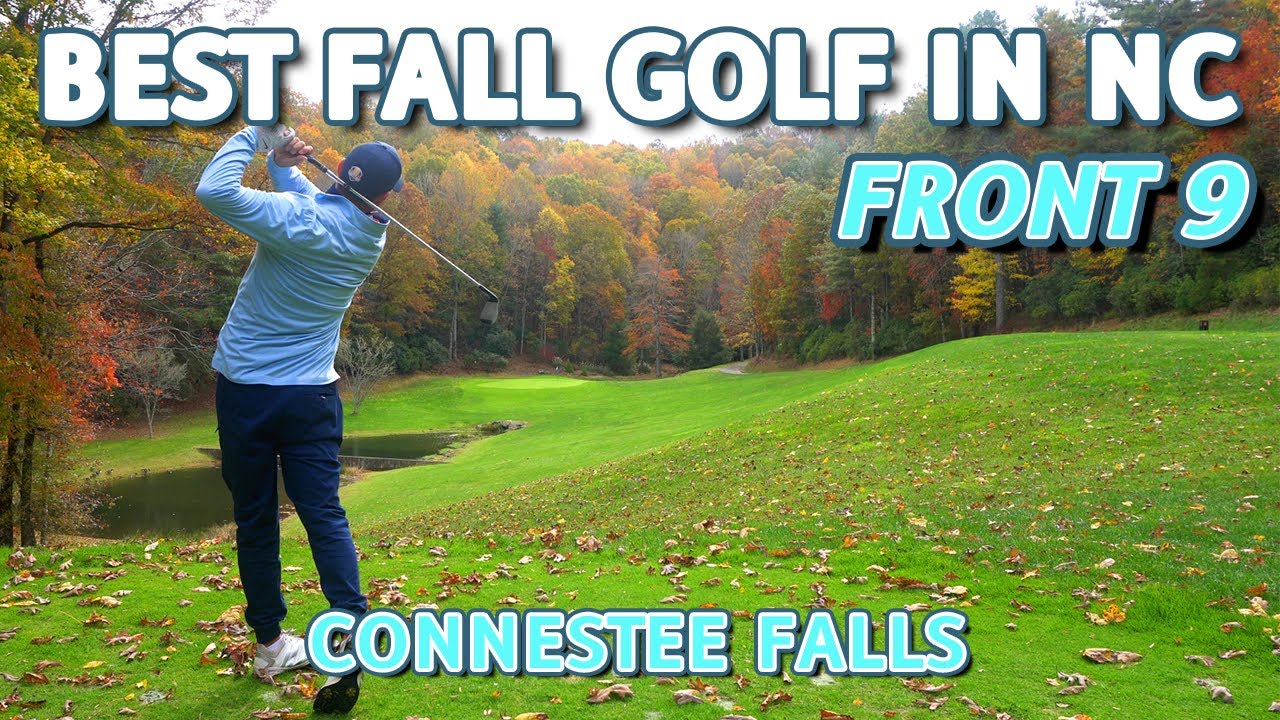 The BEST Fall Golf in NC | Connestee Falls Golf Course Vlog | Front 9