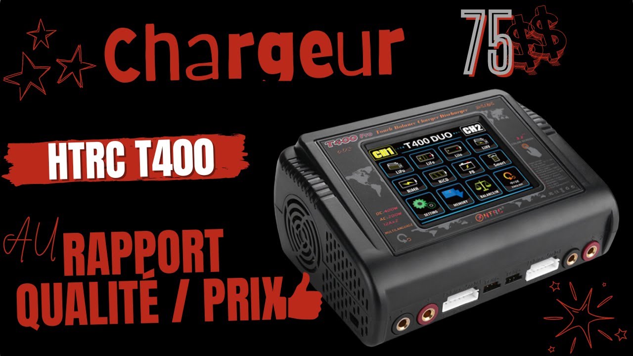 Chargeur HTRC T400 pro