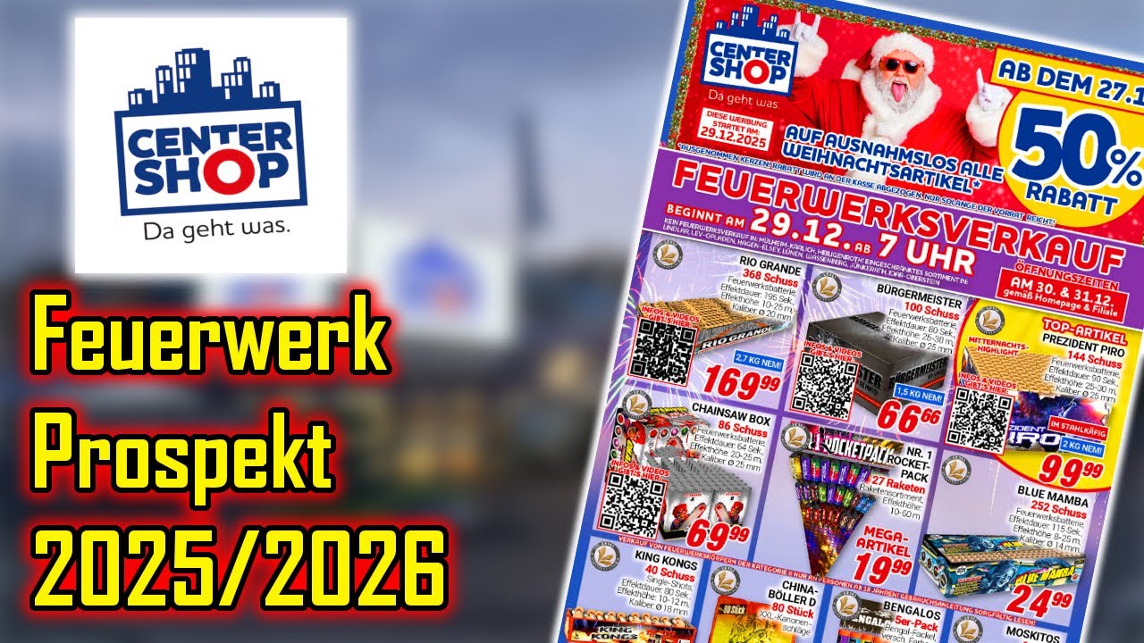 CENTERSHOP FEUERWERK PROSPEKT 2025/2026 🔥 - Unglaublich viele Angebote!