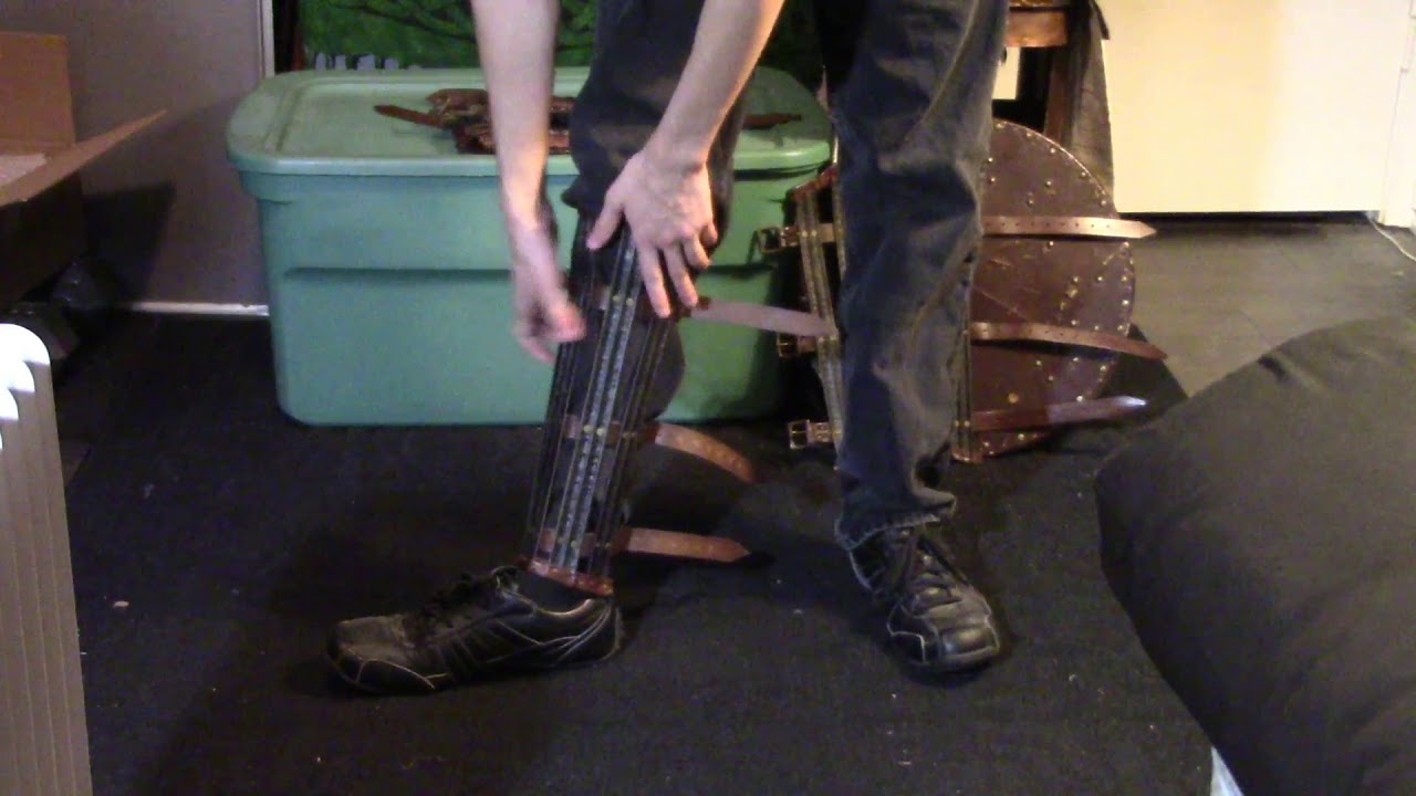 Splinted 18g Leg Armor Viking Greaves
