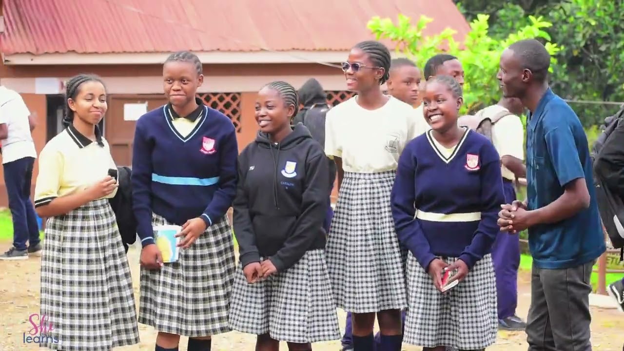 Mr Bataala and Students Of  Maranatha High SChool Ggaba