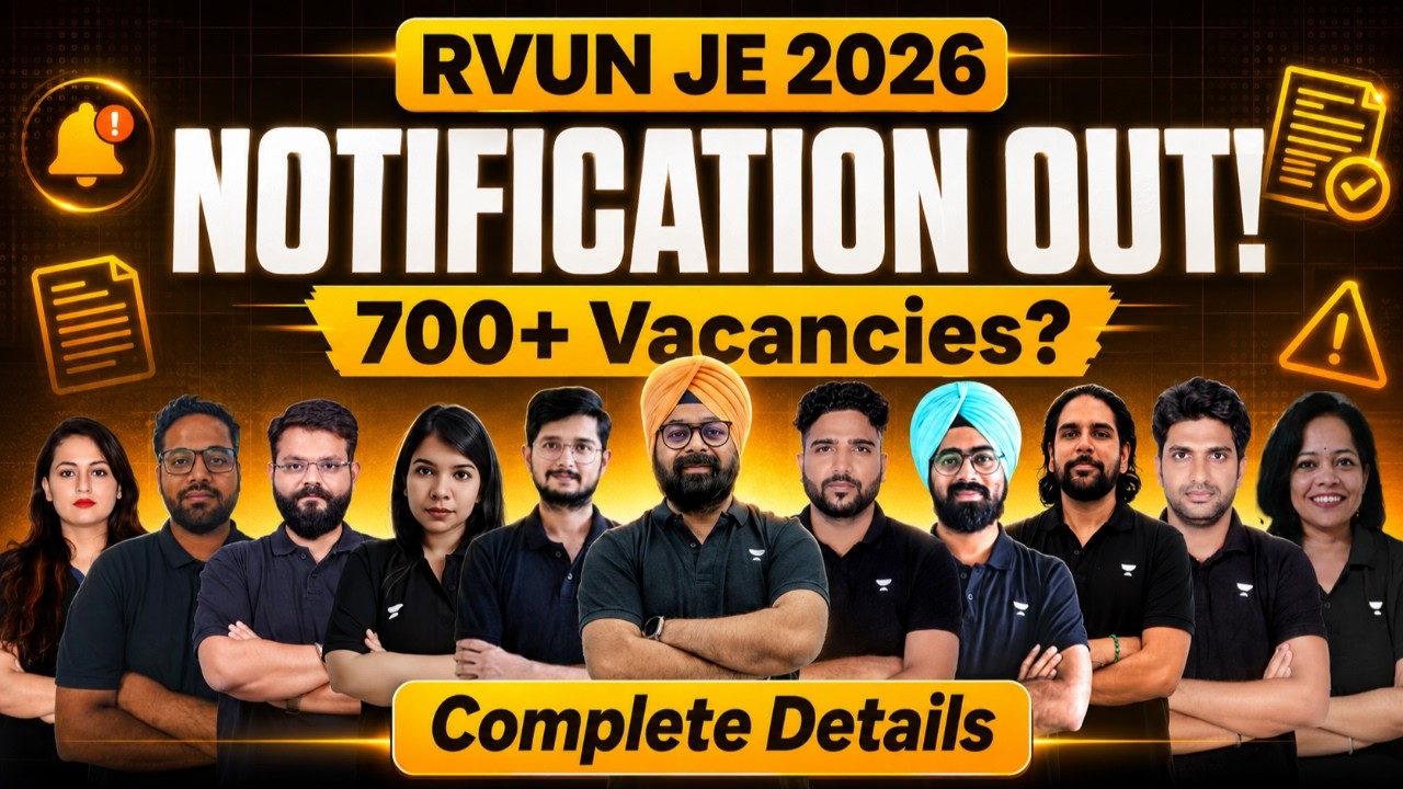 RVUNL JE Recruitment 2026 Notification OUT 🚨 | 700+ Vacancies? Eligibility, Salary & Complete Det...