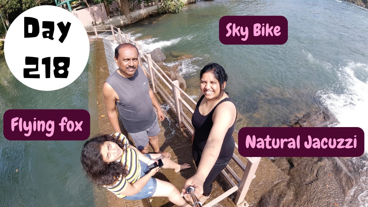Whistling Woods: Dandeli: Day 2: FLYING FOX,  SKY BIKE & NATURAL JACUZZI...