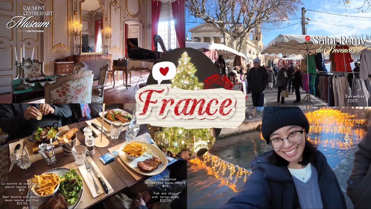 First Christmas in France // Exploring, Family gathering, & food