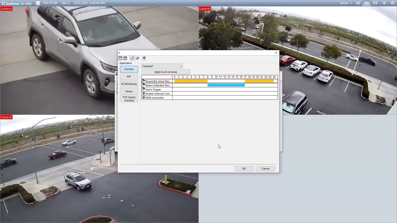 VMS - Creating Recording Schedules