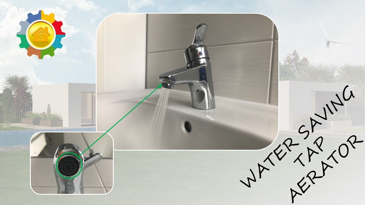 How to install a water saving tap aerator - Reduce your faucet water consumption and save money