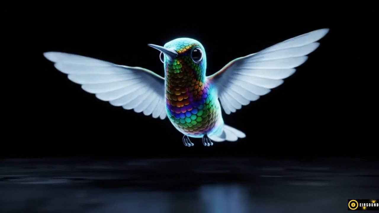 Eye-Catching Neon Glow 3D Hologram Animals - Holographic Display Jellyfish, Lion, Hummingbird, and O