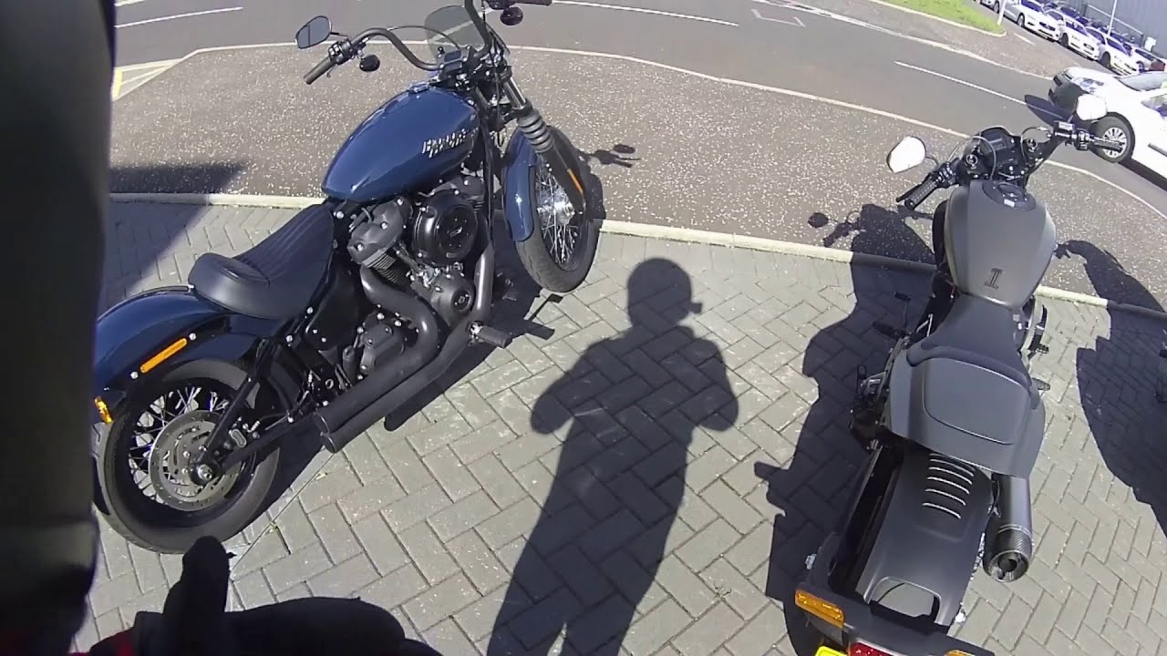 Test ride on the 2019 HD Softail street bob!