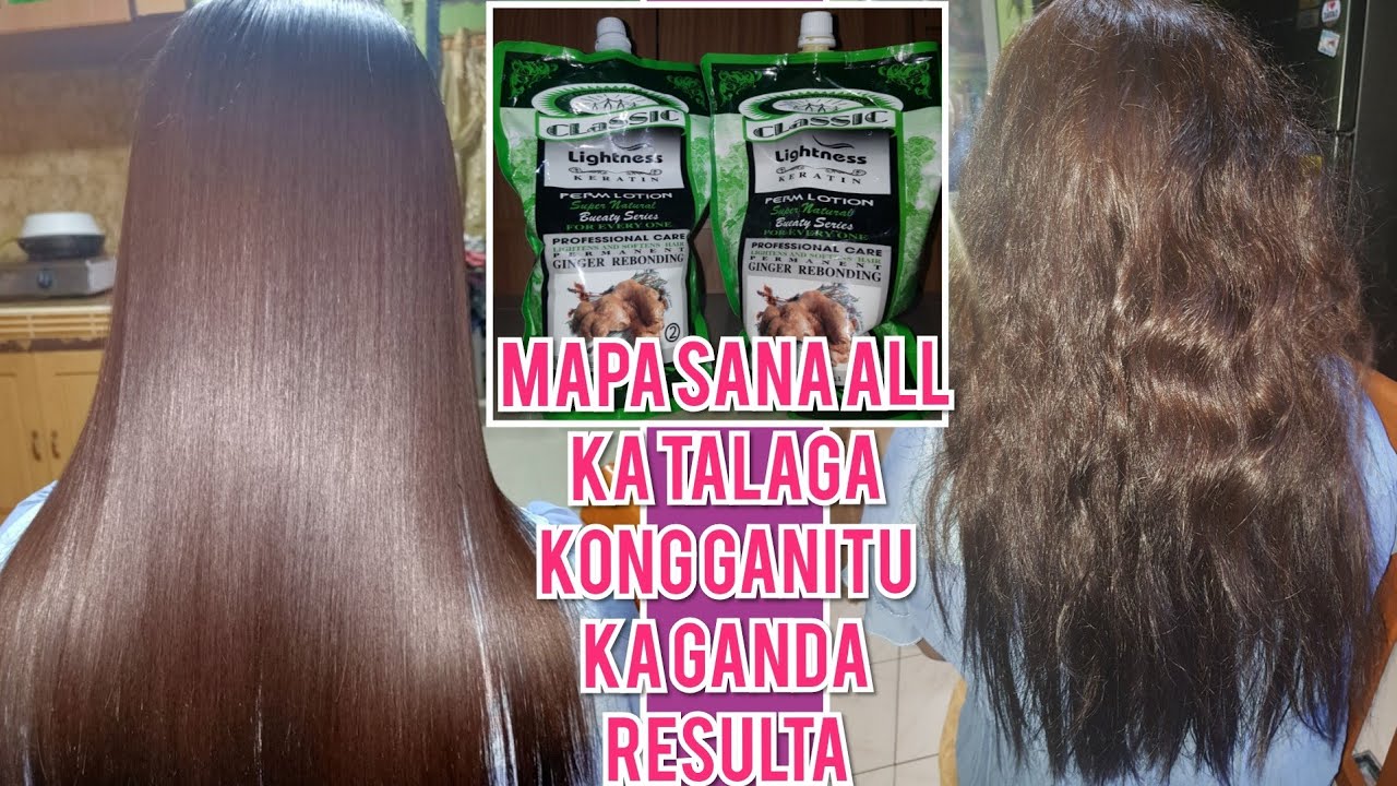 #how to rebond, using(classic ligthness ginger rebonding cream)