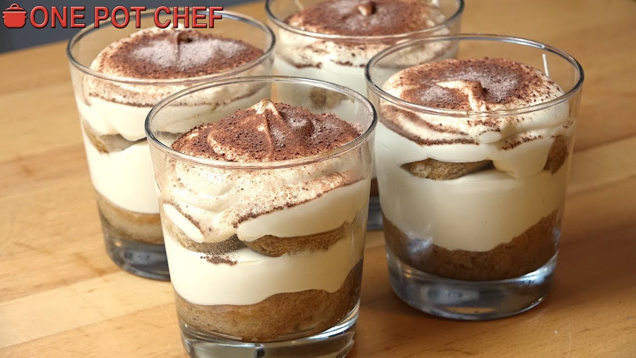 Easy Tiramisu Cups | One Pot Chef