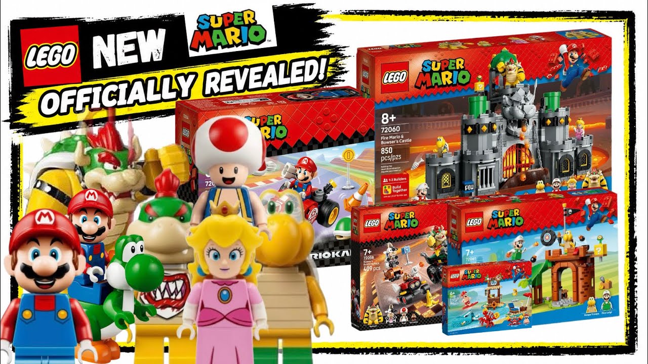 ОФИЦИАЛЬНЫЙ анонс наборов LEGO Super Mario 2027! ПЕРВЫЕ минифигурки Марио!