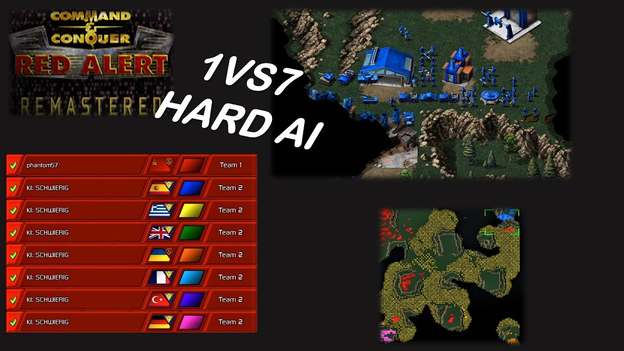 /Command & Conquer Red Alert Remastered/ (Skirmish) UDSSR VS 7 HARD AI  I All that Glitters... I