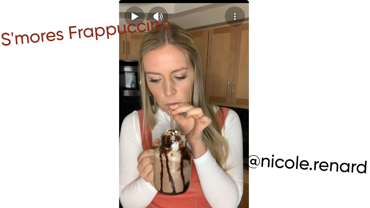 S'mores Frappuccino - @nicolerenaud | Starbucks at Home TikTok
