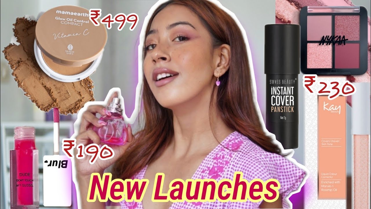 New Exciting Makeup Launches Haul 😍💃/ Mama Earth, Kay Beauty, Nykaa, Swiss Beauty....