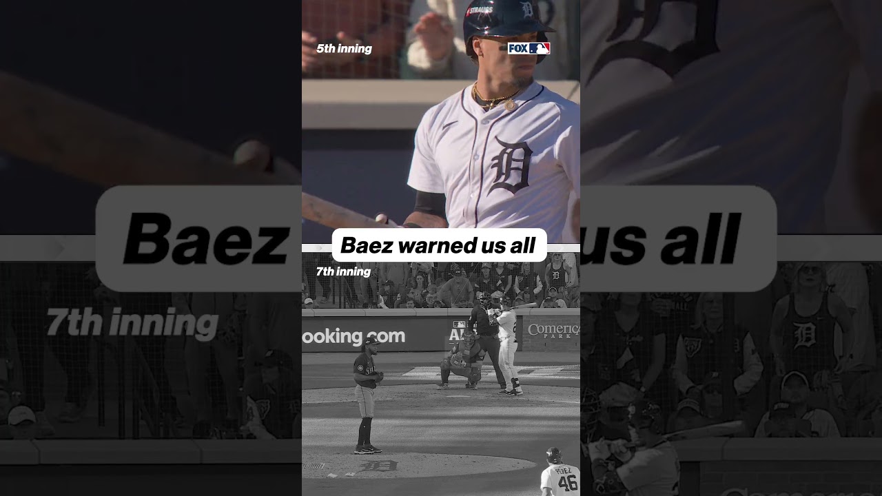Javy warned us all 💁&zwj;♂️ #mlb #tigers #javybaez