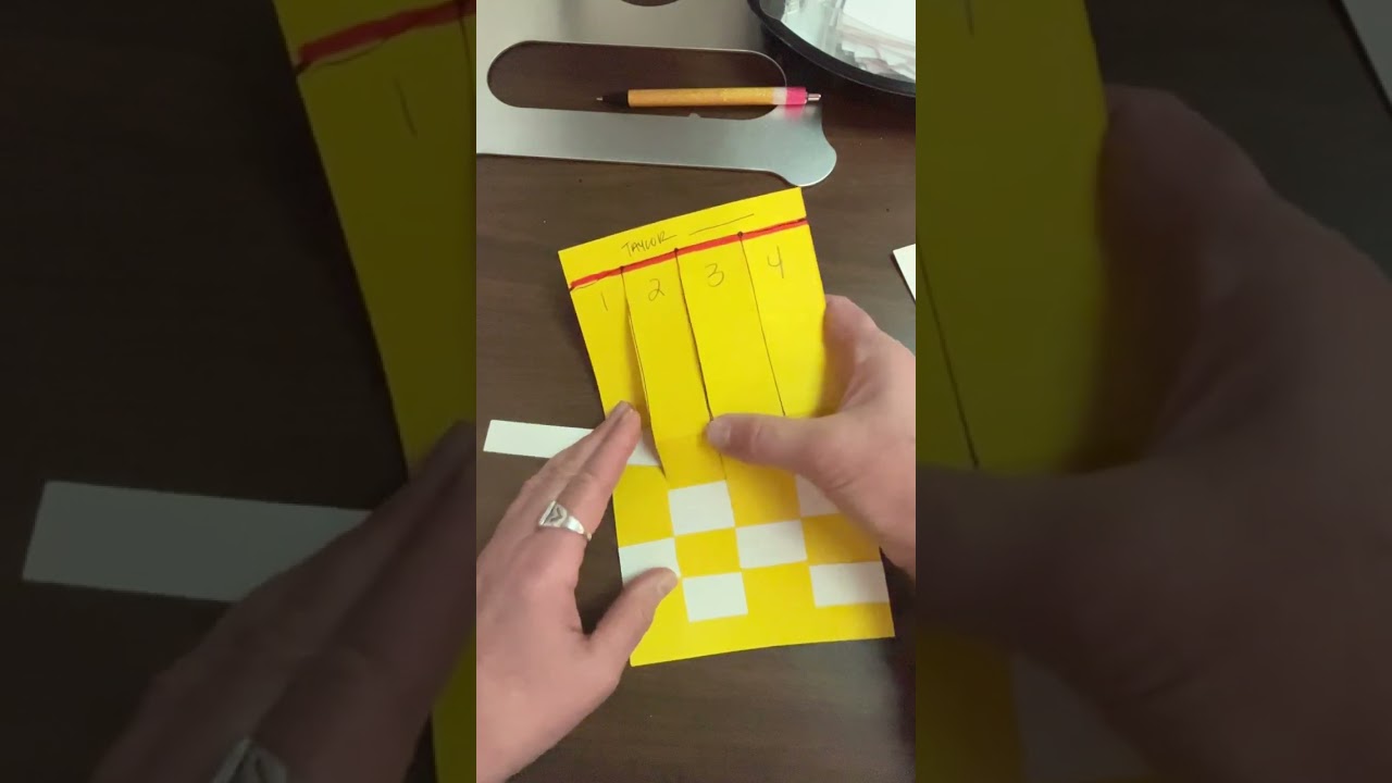 1st grade napkin weaving 