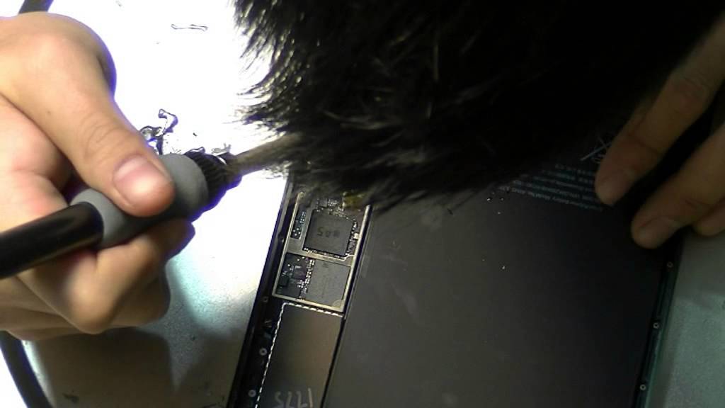 iPad mini no Backlight Dim Screen Solved with soldering repair by CyberDocLLC