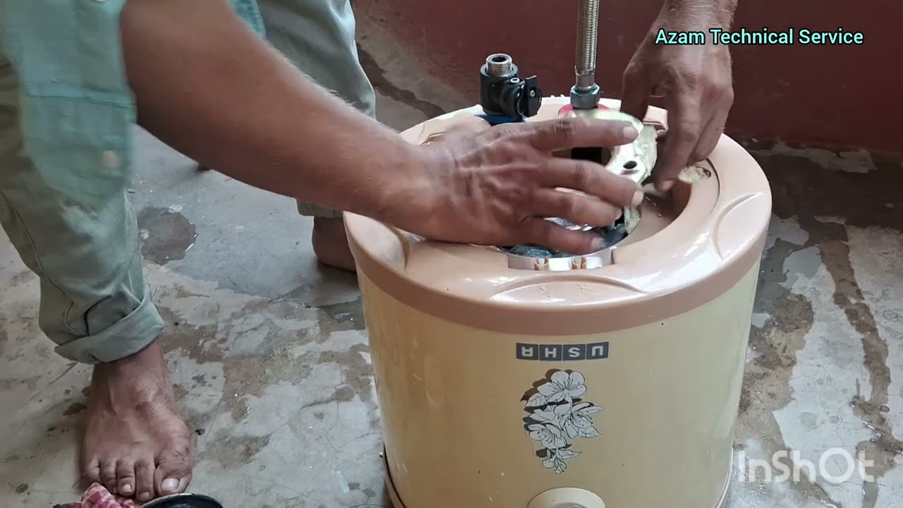 Usha geyser Repair. How to repair geyser 10L Heating issue heater element problem solve full Details