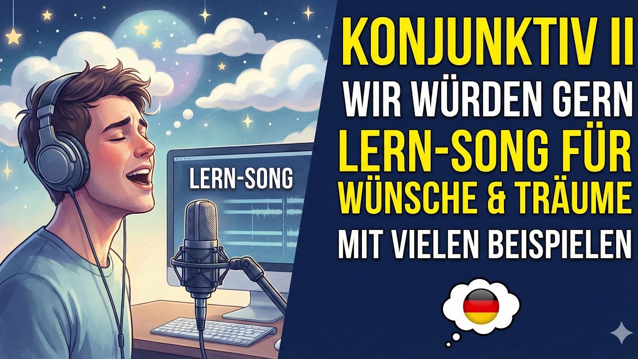 „Wir würden gern“ (Lern-Song zu Konjunktiv II – mit vielen Beispielen)