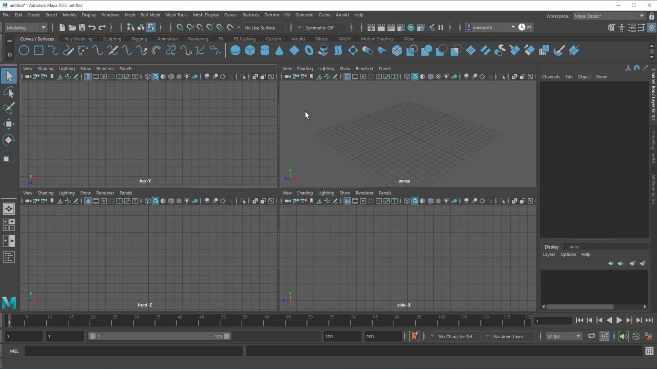 2. CURSO DE MAYA - Interfaz